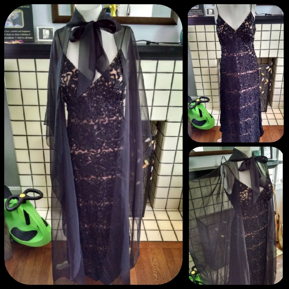 Vintage Jack Bryan Dress/Gown & Cape